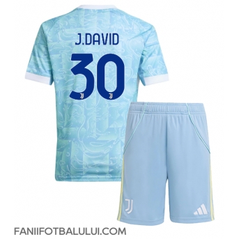 Juventus Jonathan David #30 Echipament de Fotbal Replică 2025-26 Copii Deplasare (+ Șorturi)